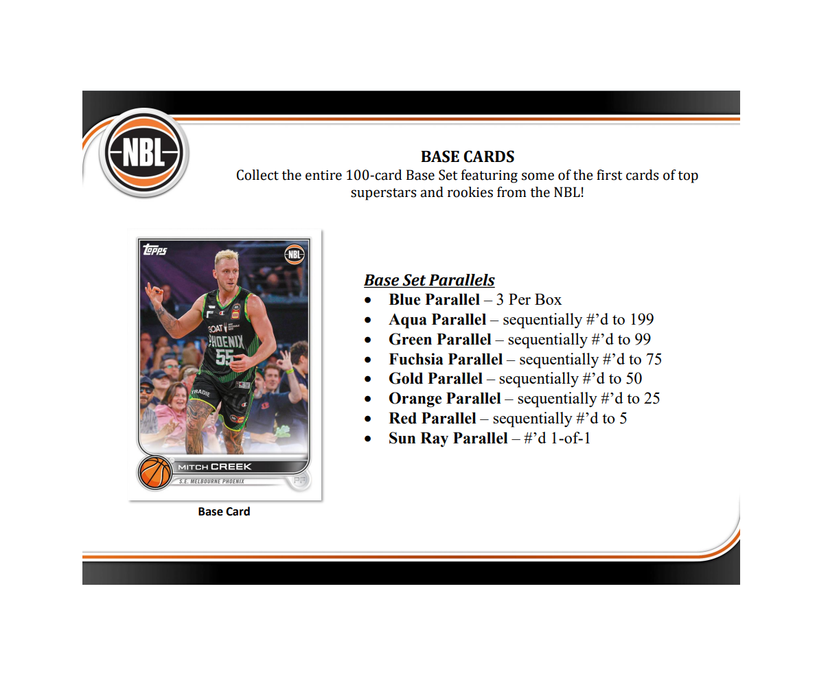 2022-23 Topps NBL Basketball Hobby Box