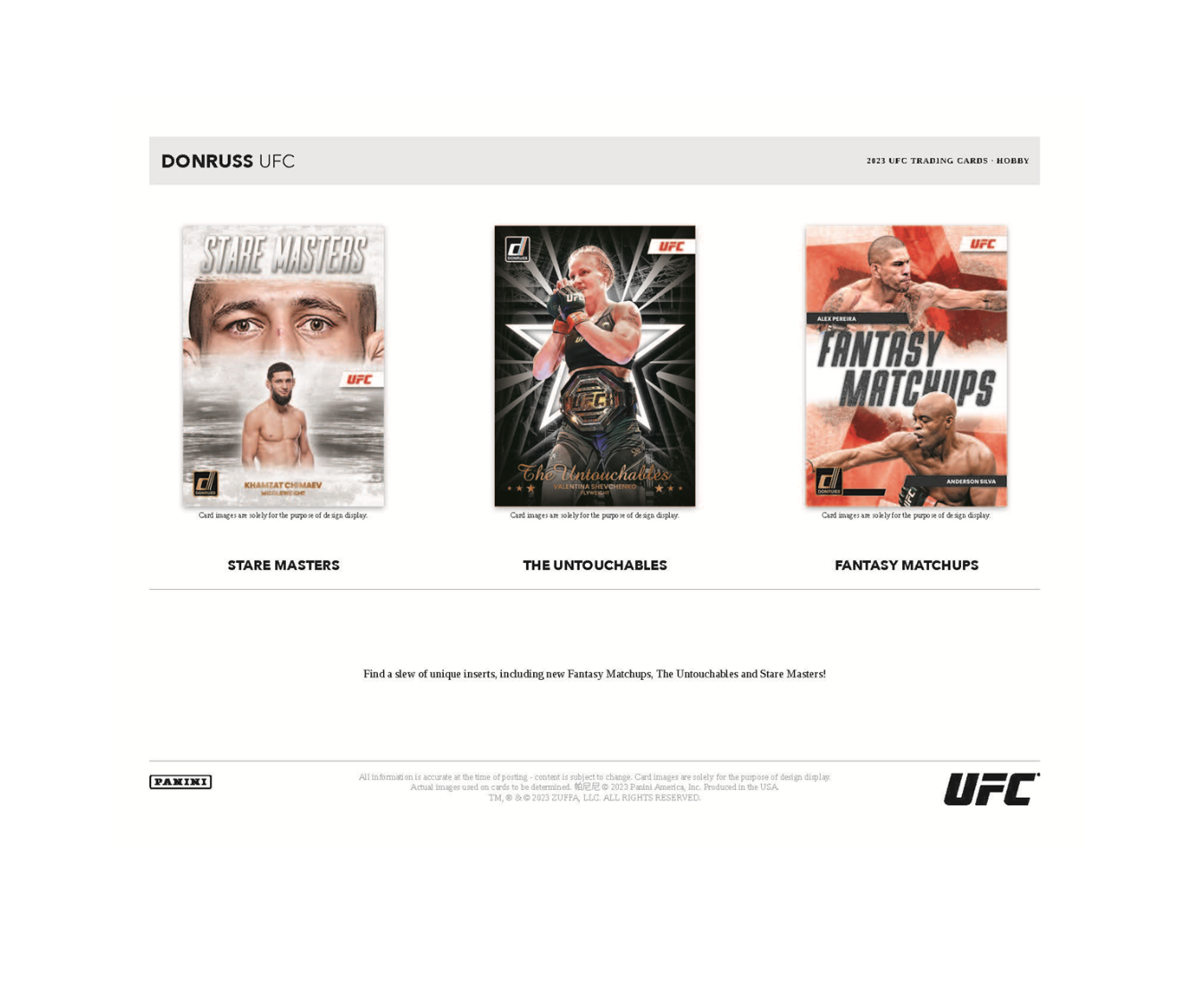 2023 Panini Donruss UFC Hobby Box