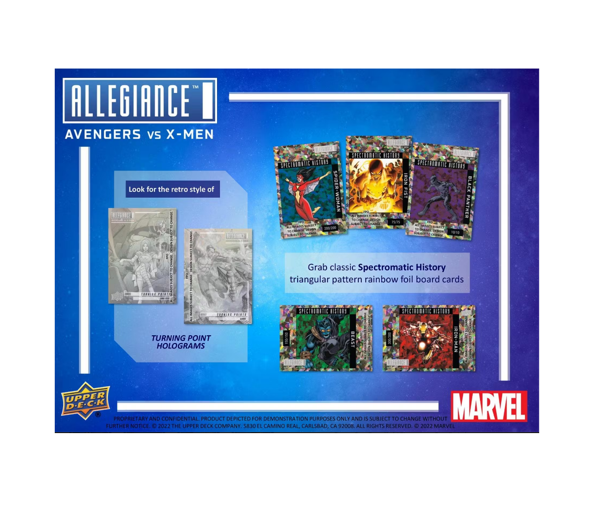 2023 Upper Deck Allegiance Avengers vs X-Men Hobby Box