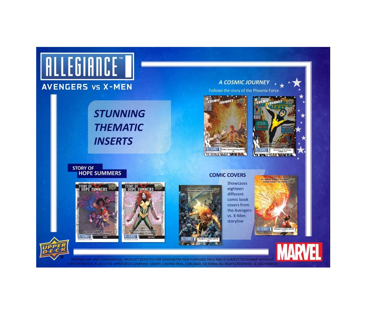 2023 Upper Deck Allegiance Avengers vs X-Men Hobby Box