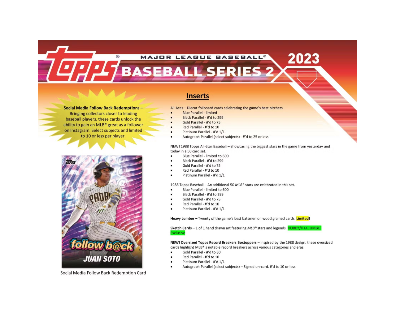 2023 Topps Series 2 Baseball Hobby Box