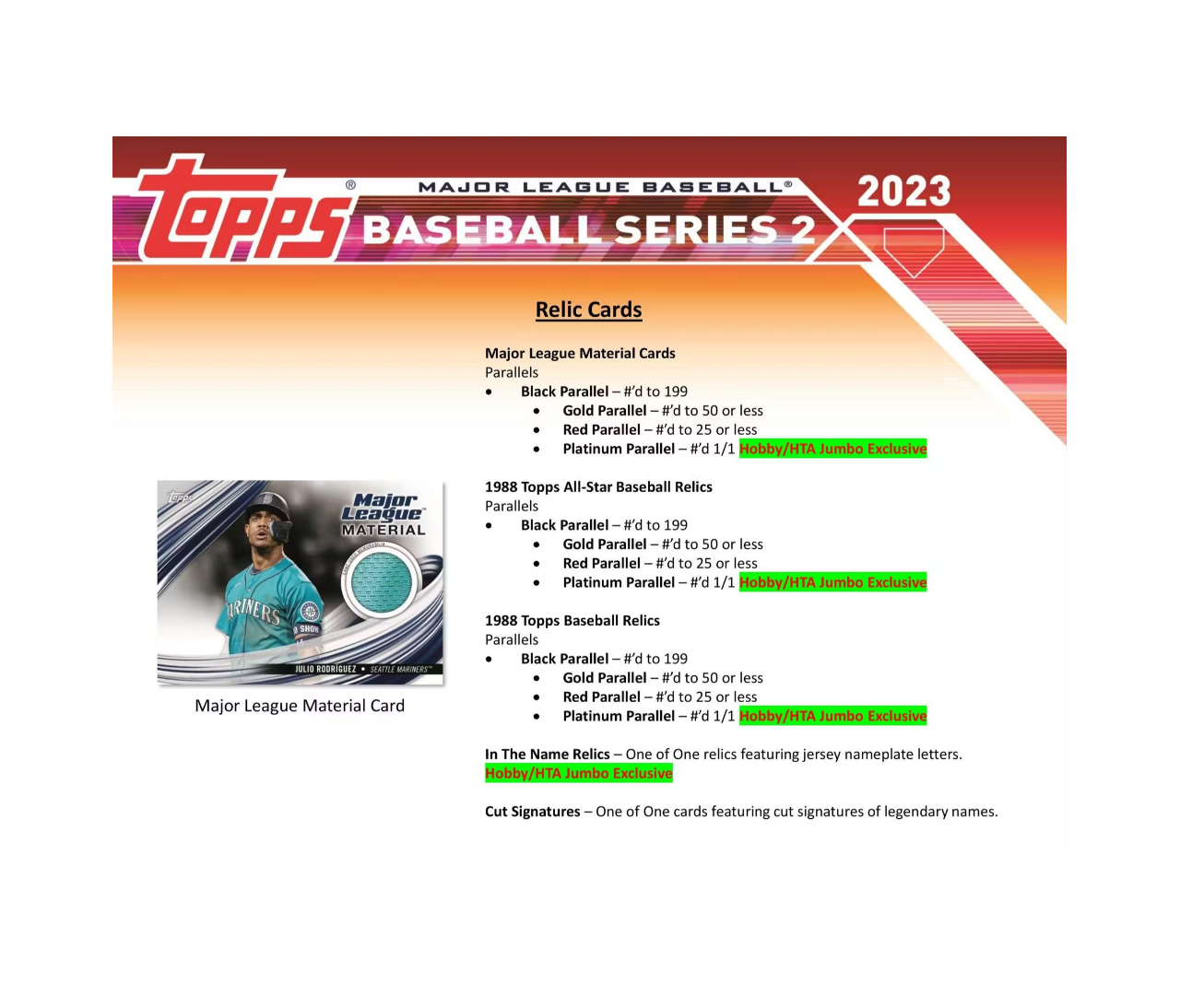 2023 Topps Series 2 Baseball Hobby Box