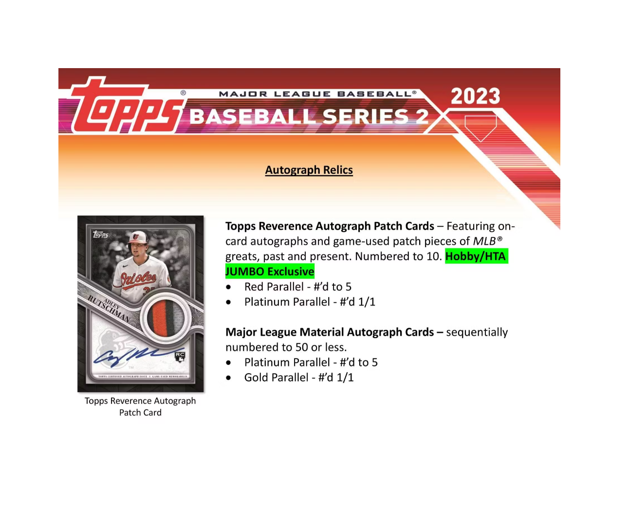 2023 Topps Series 2 Baseball Hobby Jumbo Box