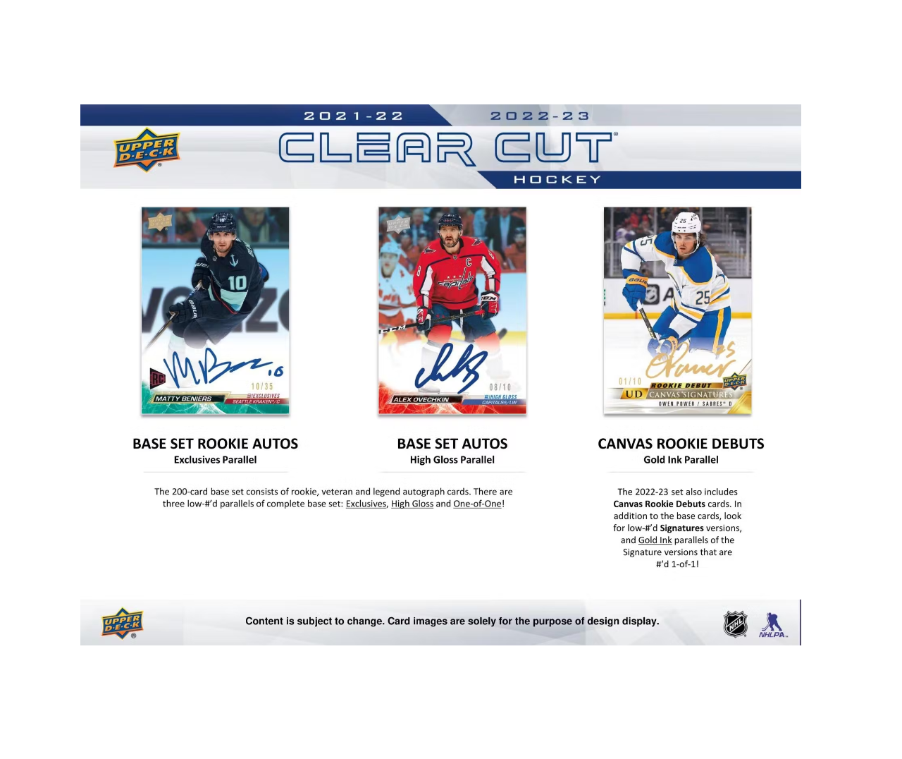 2022-23 Upper Deck Clear Cut Hockey Hobby Box