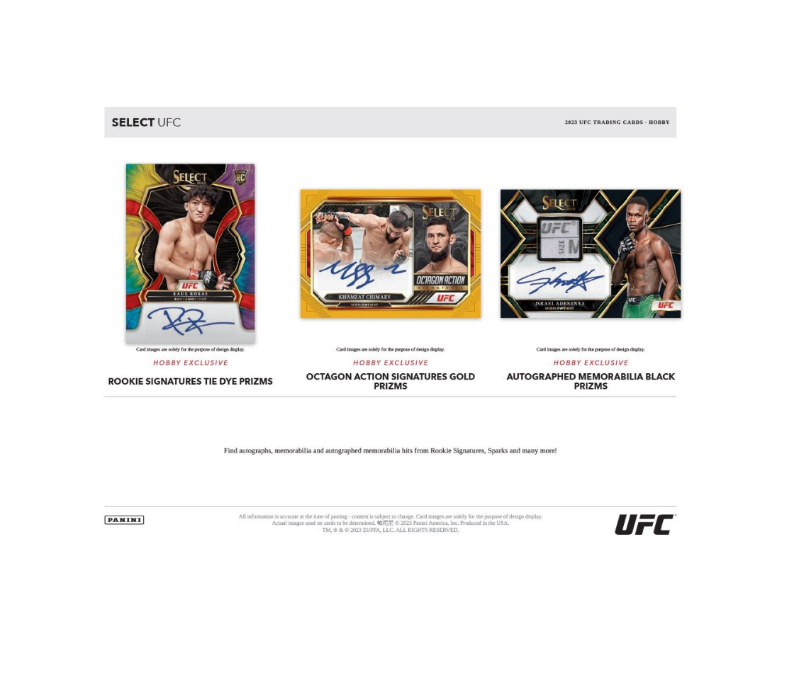 2023 Panini Select UFC Hobby Box