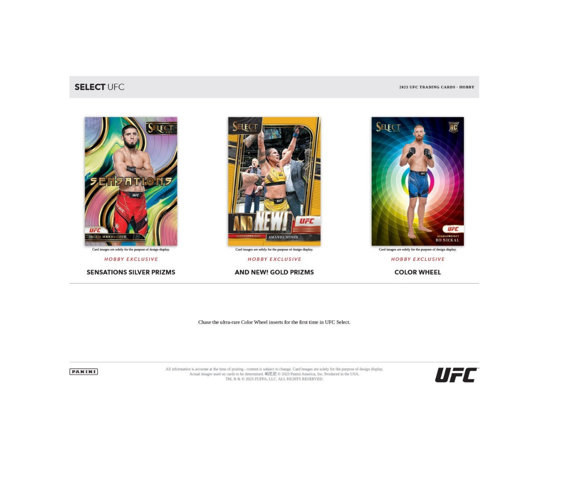 2023 Panini Select UFC Hobby Box