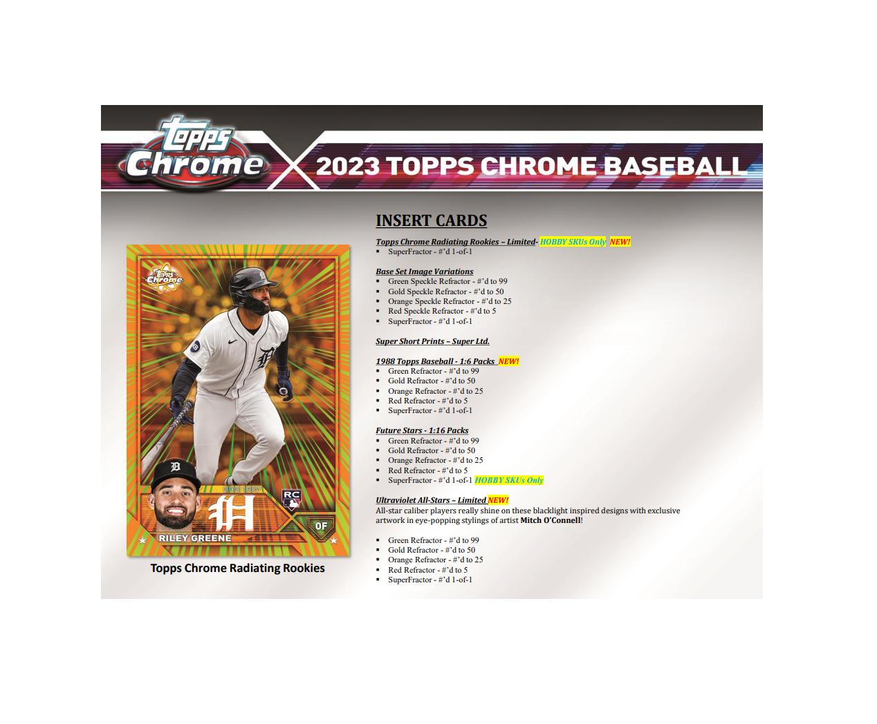 2023 Topps Chrome Baseball Hobby Box