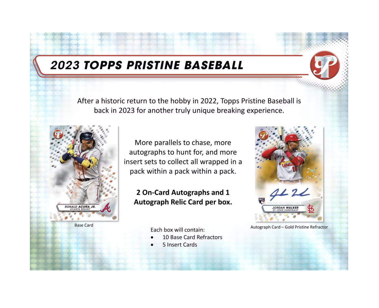 2023 Topps Pristine Baseball Hobby Box