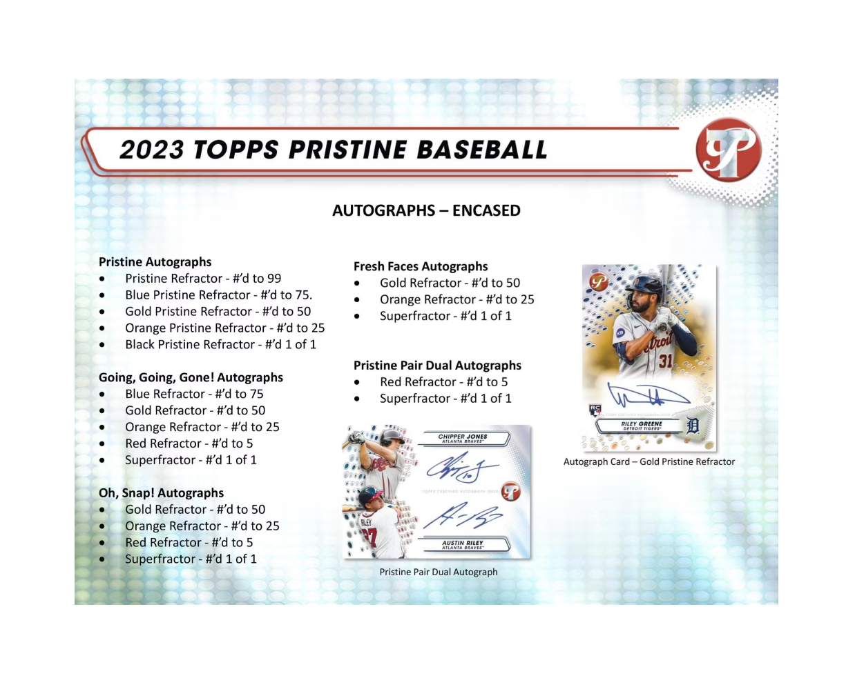 2023 Topps Pristine Baseball Hobby Box