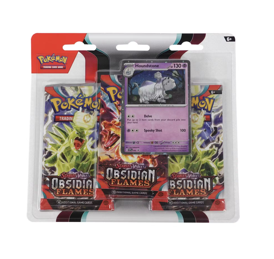 Pokémon Scarlet and Violet Obsidian Flames 3 Pack Blister
