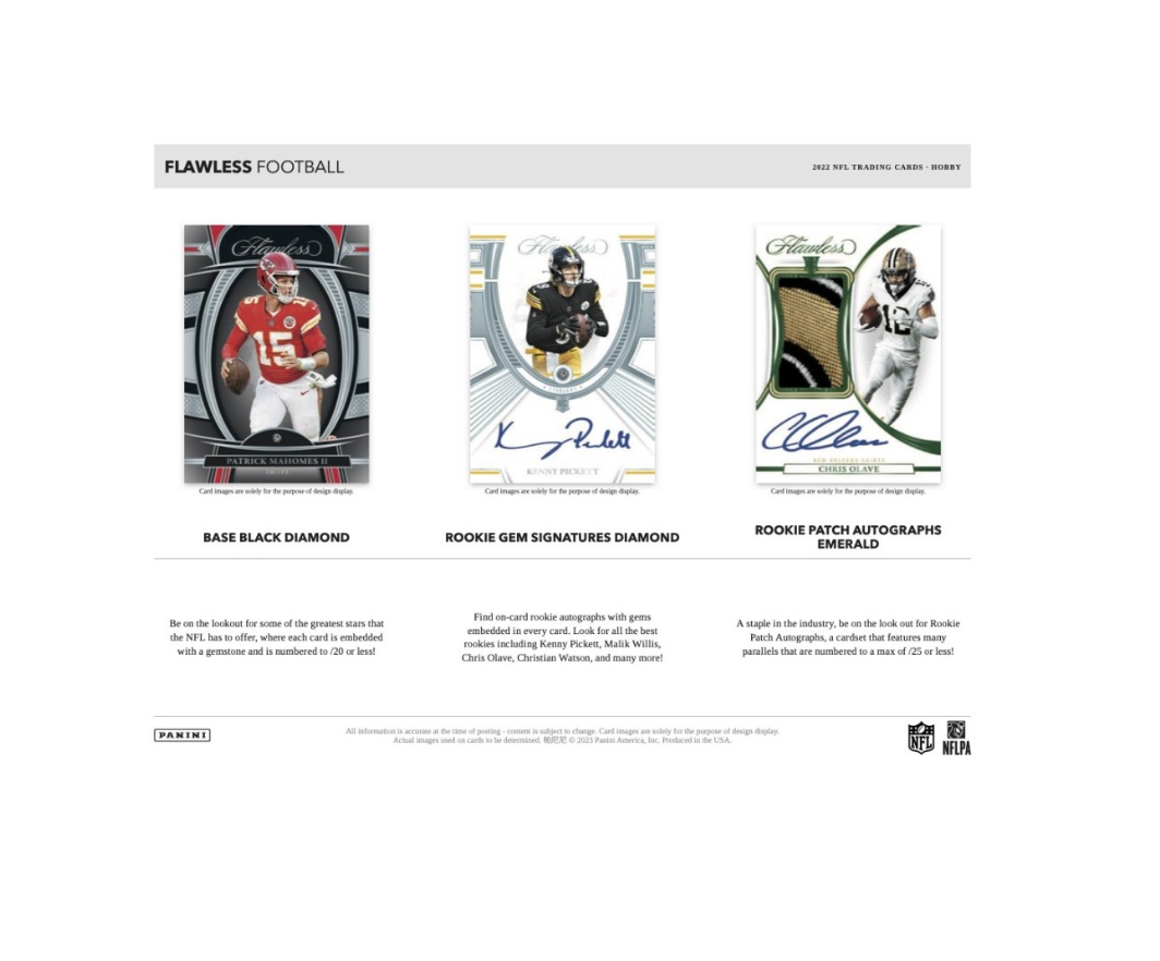 2022 Panini Flawless Football Hobby Box