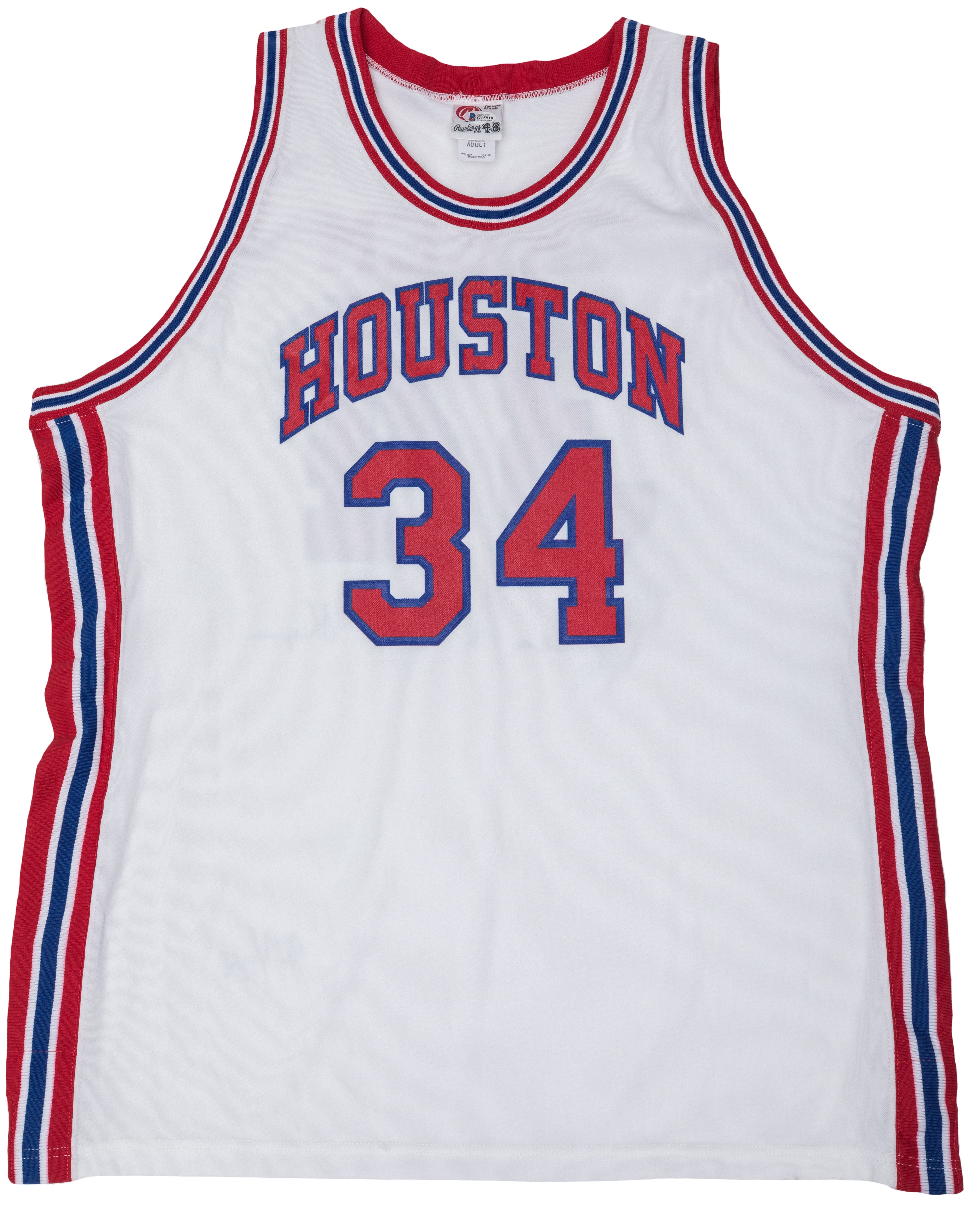 Hakeem Olajuwon Autographed Houston Basketball Jersey