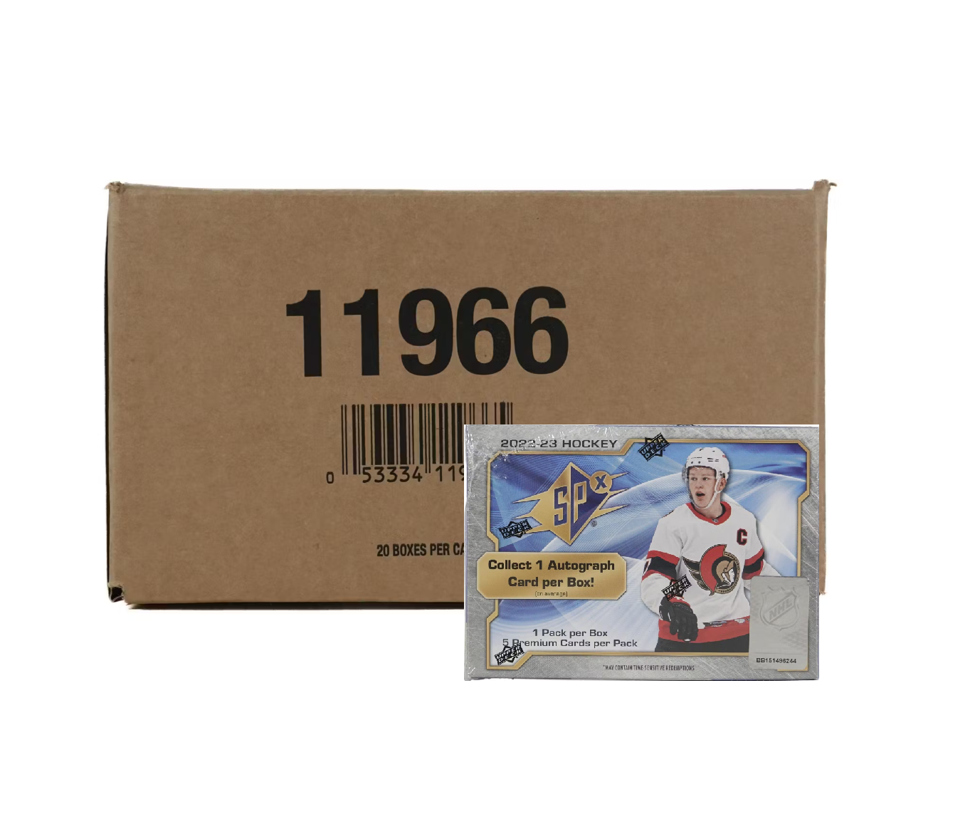 2022-23 Upper Deck SPx Hockey Hobby 20-Box Case