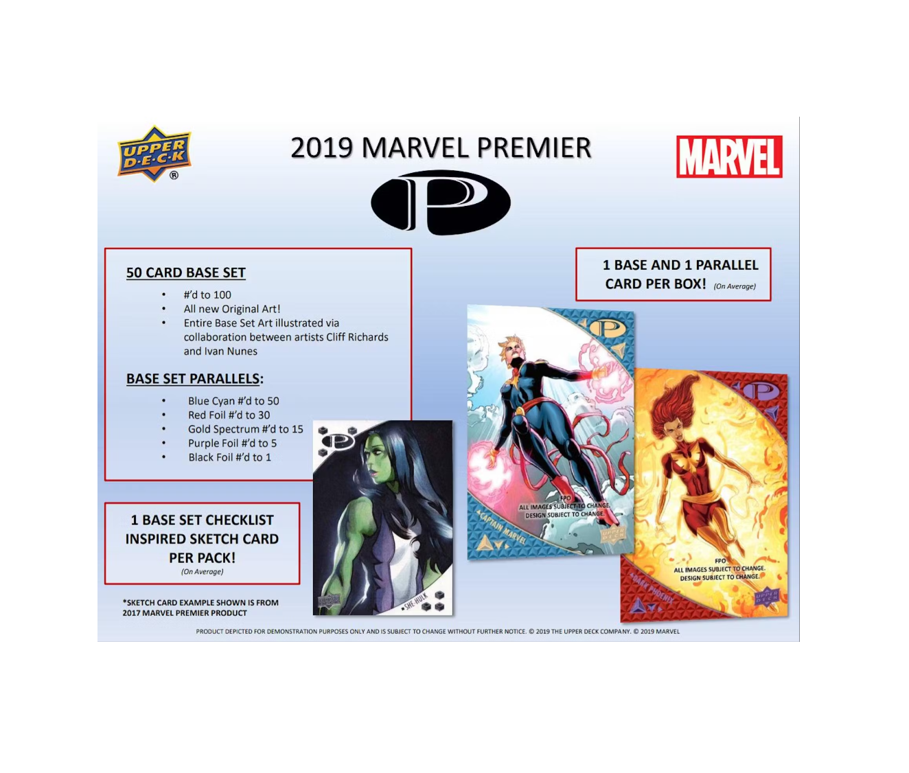 2019 Upper Deck Marvel Premier Hobby Box