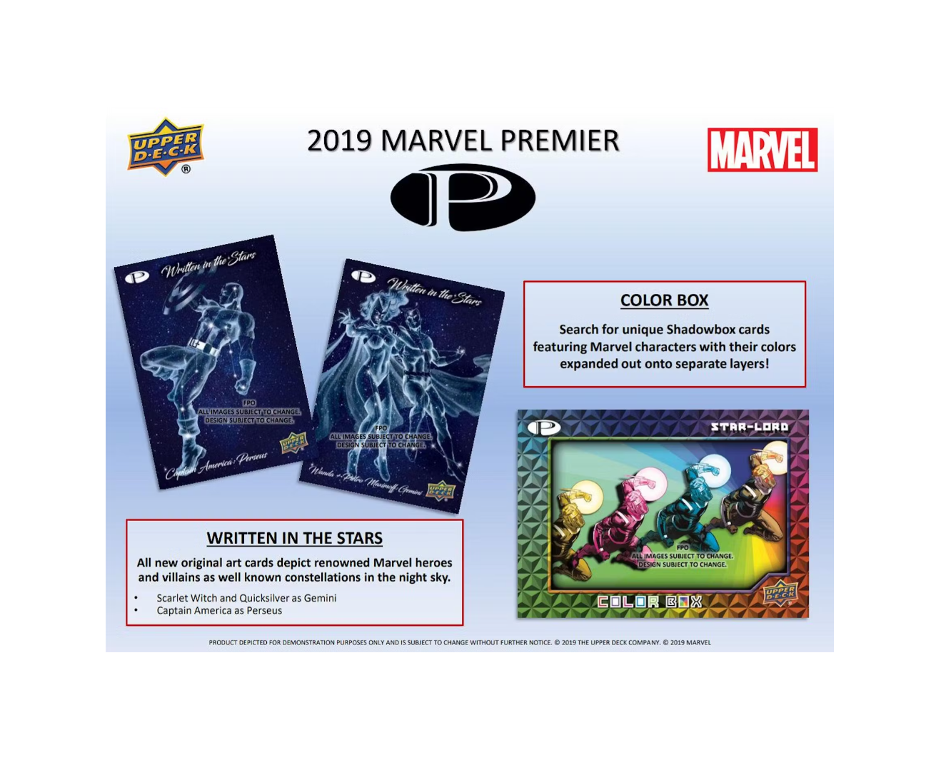 2019 Upper Deck Marvel Premier Hobby Box