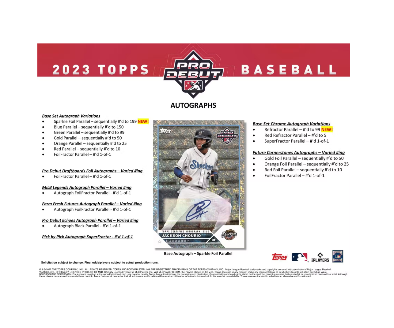 2023 Topps Pro Debut Baseball Hobby Jumbo 8 Box Case