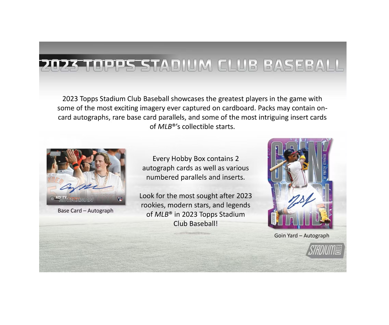 2023 Topps Stadium Club Baseball Hobby 16-Box Case