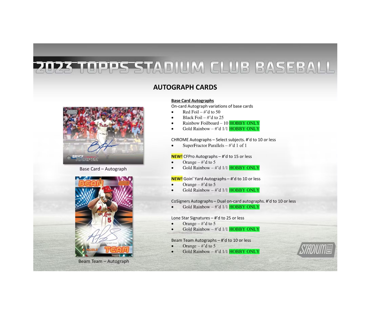 2023 Topps Stadium Club Baseball Hobby 16-Box Case