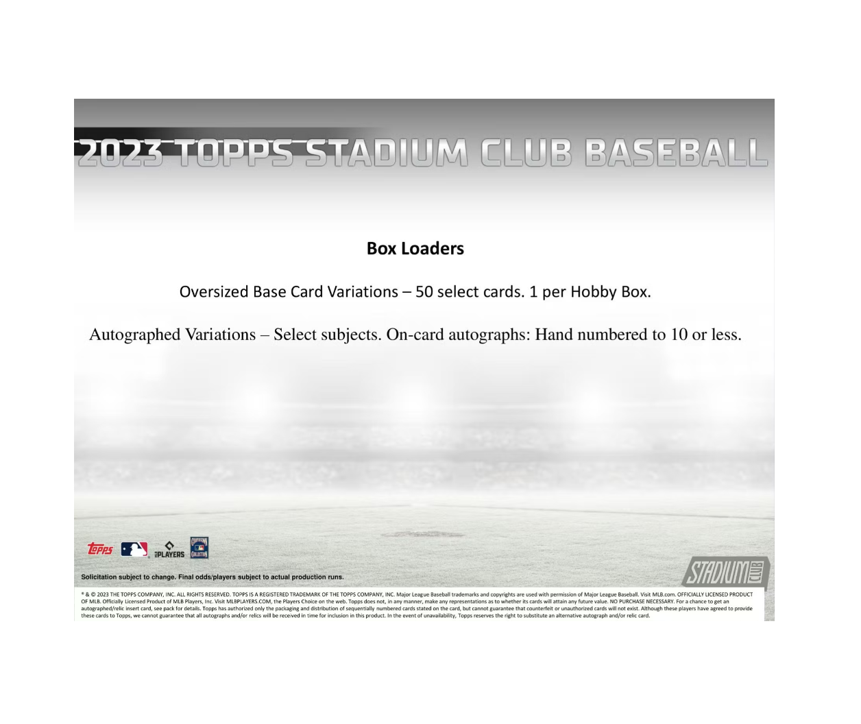2023 Topps Stadium Club Baseball Hobby 16-Box Case