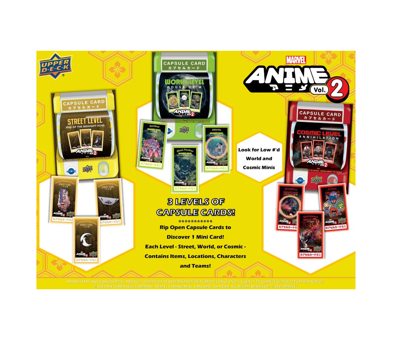 2023 Upper Deck Marvel Anime Vol. 2 Hobby 8 Box Case