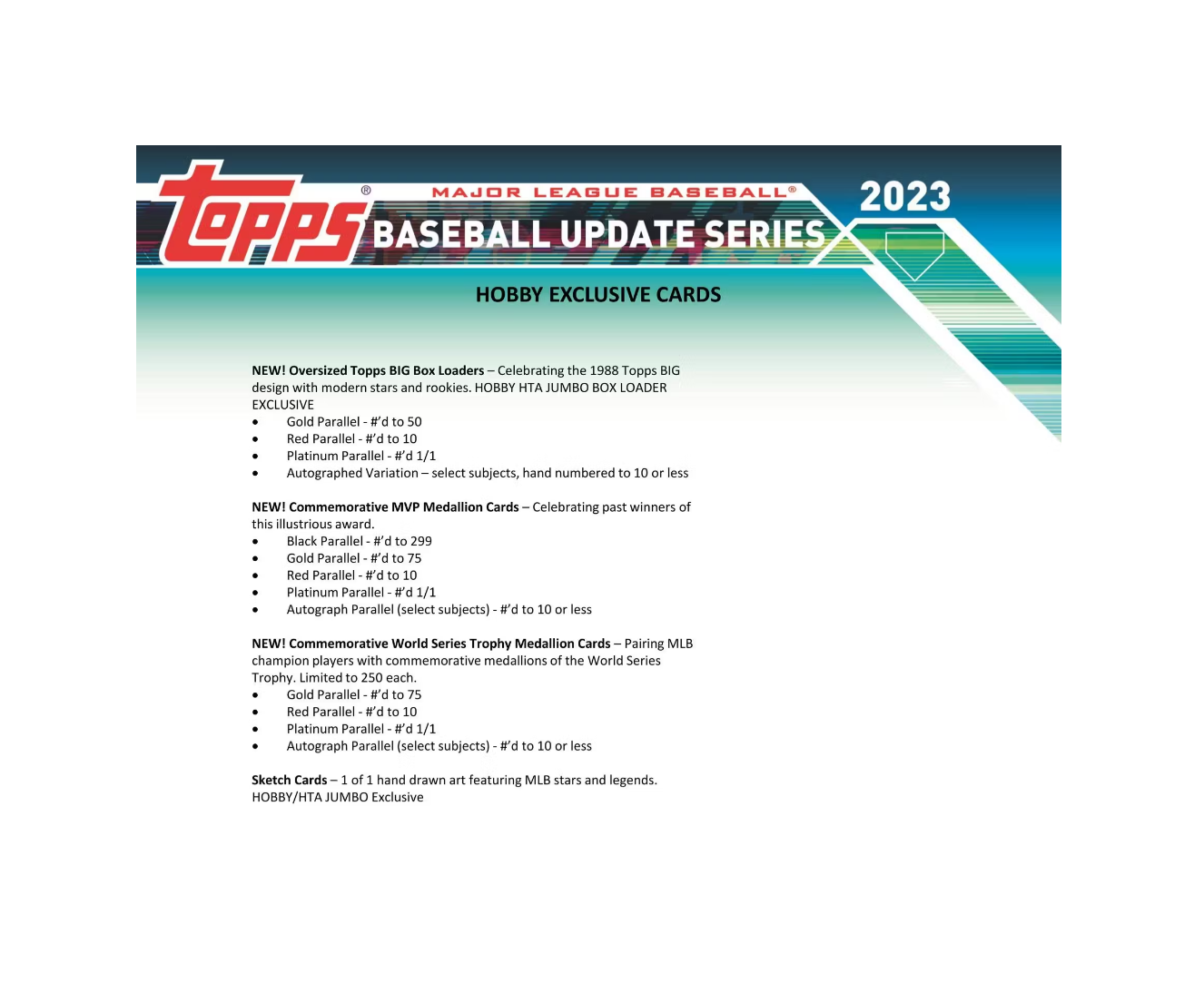 2023 Topps Update Series Baseball Hobby Jumbo 6 Box Case