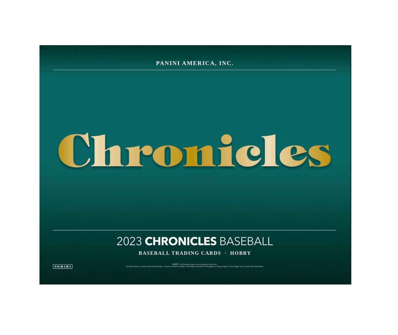 2023 Panini Chronicles Baseball Hobby Box