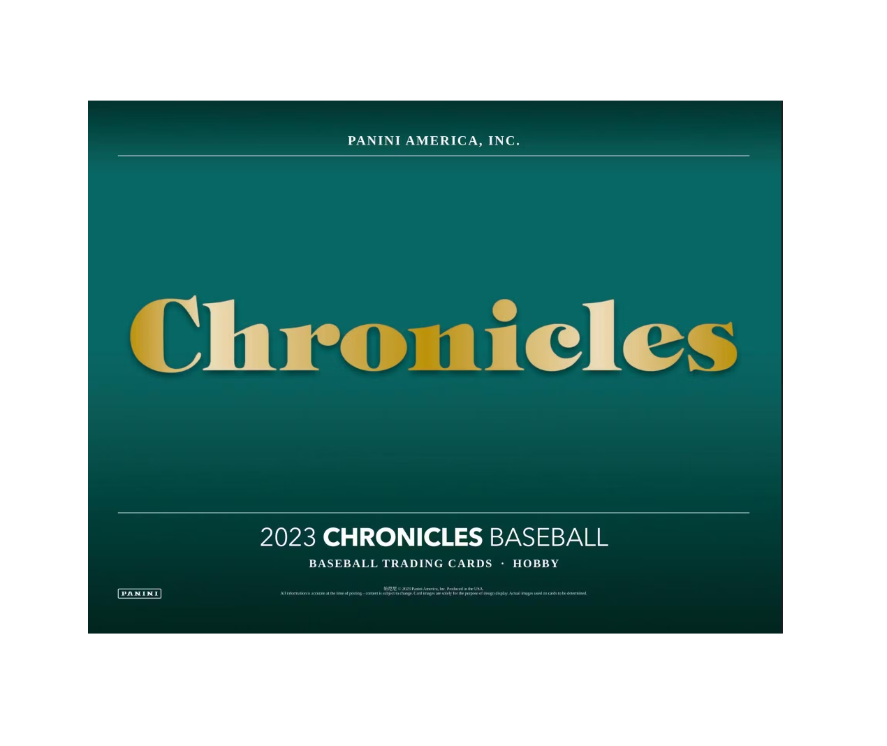 2023 Panini Chronicles Baseball Hobby 16 Box Case