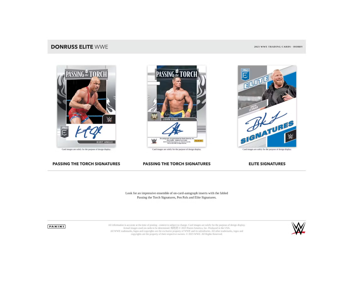 2023 Panini Donruss Elite WWE Wrestling Hobby Box