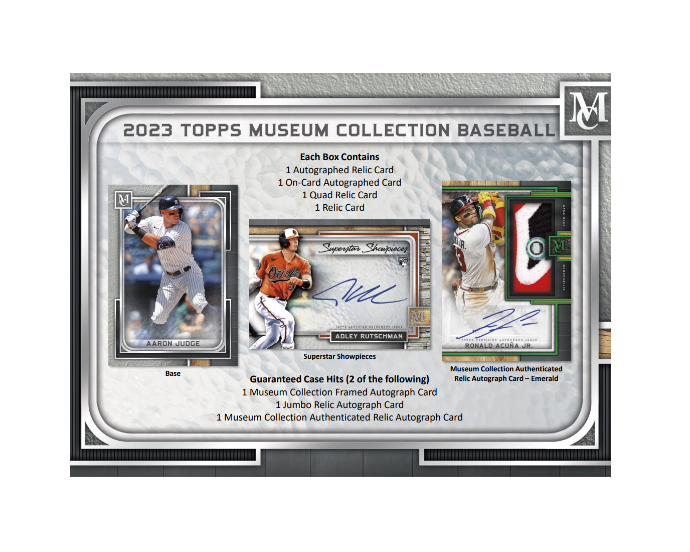2023 Topps Museum Collection Baseball Hobby 12 Box Case