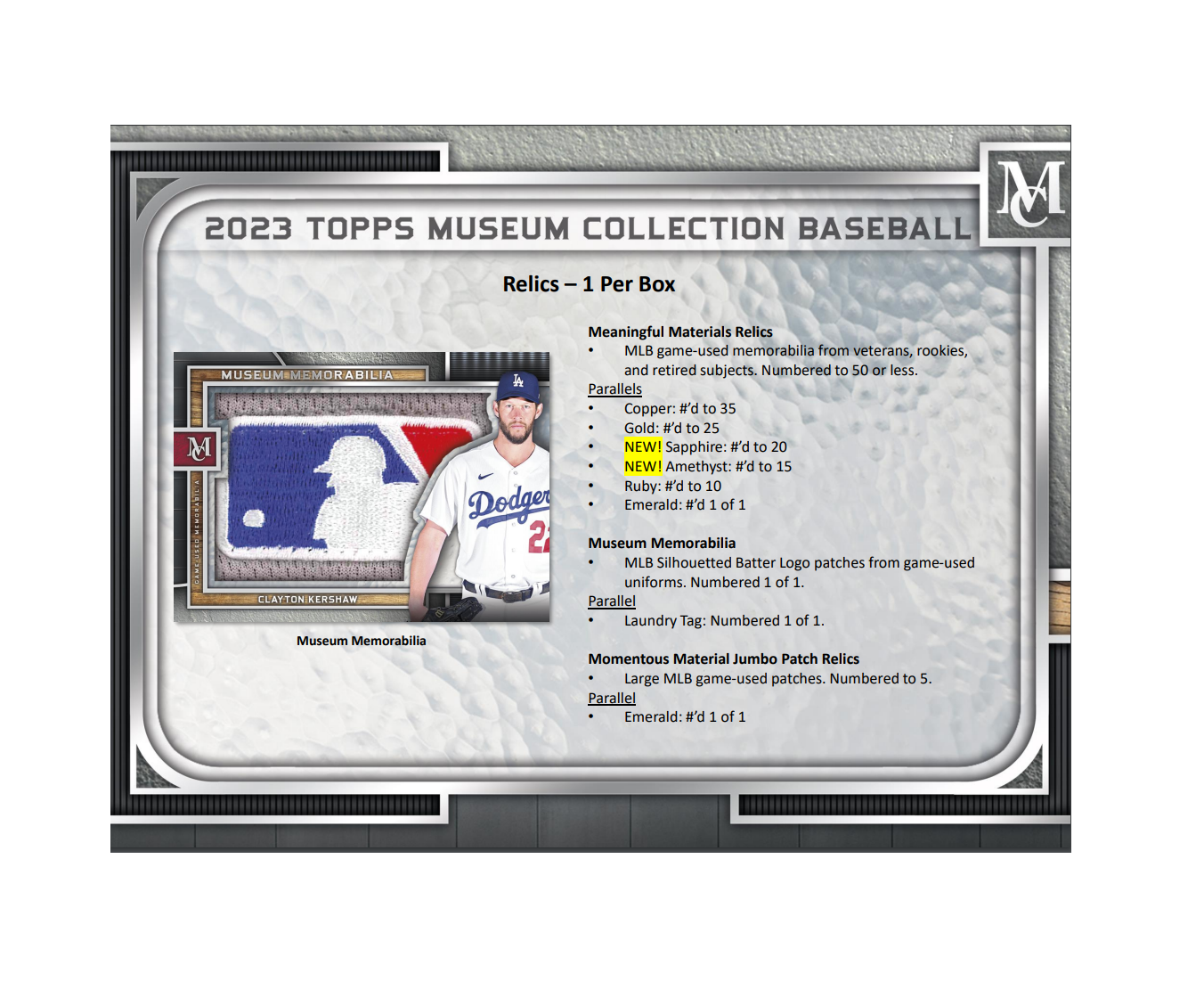 2023 Topps Museum Collection Baseball Hobby 12 Box Case