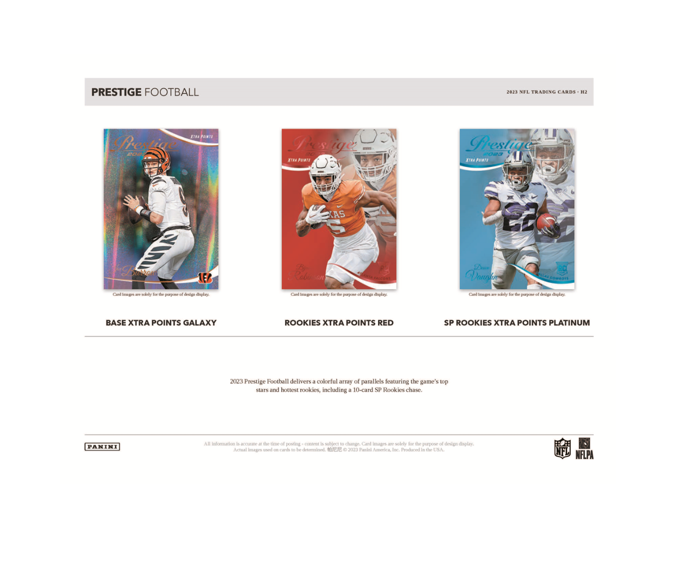 2023 Panini Prestige Football H2 Hobby Box