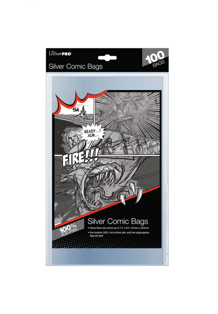 Ultra Pro Silver Comic Bags 100ct