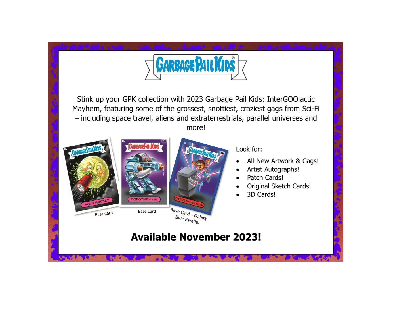 2023 Topps Garbage Pail Kids Series 2 InterGOOlactic Mayhem Hobby Box