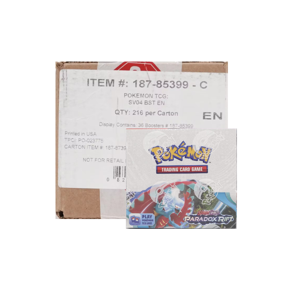 pokemon paradox rift booster box case Pokémon Scarlet & Violet 6 card game binder This box is the How much are vintage Selection:Sealed Case (12 pieces)