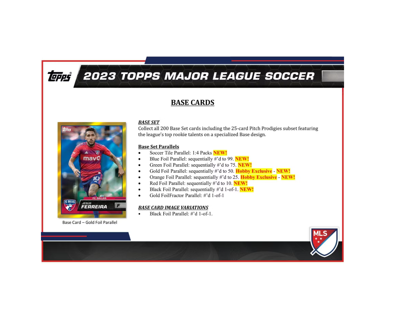 2023 Topps MLS Major League Soccer Hobby 12 Box Case