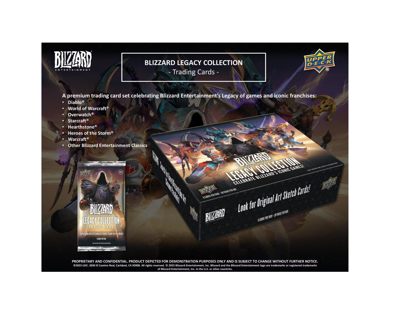2023 Upper Deck Blizzard Legacy Collection Hobby 12-Box Case
