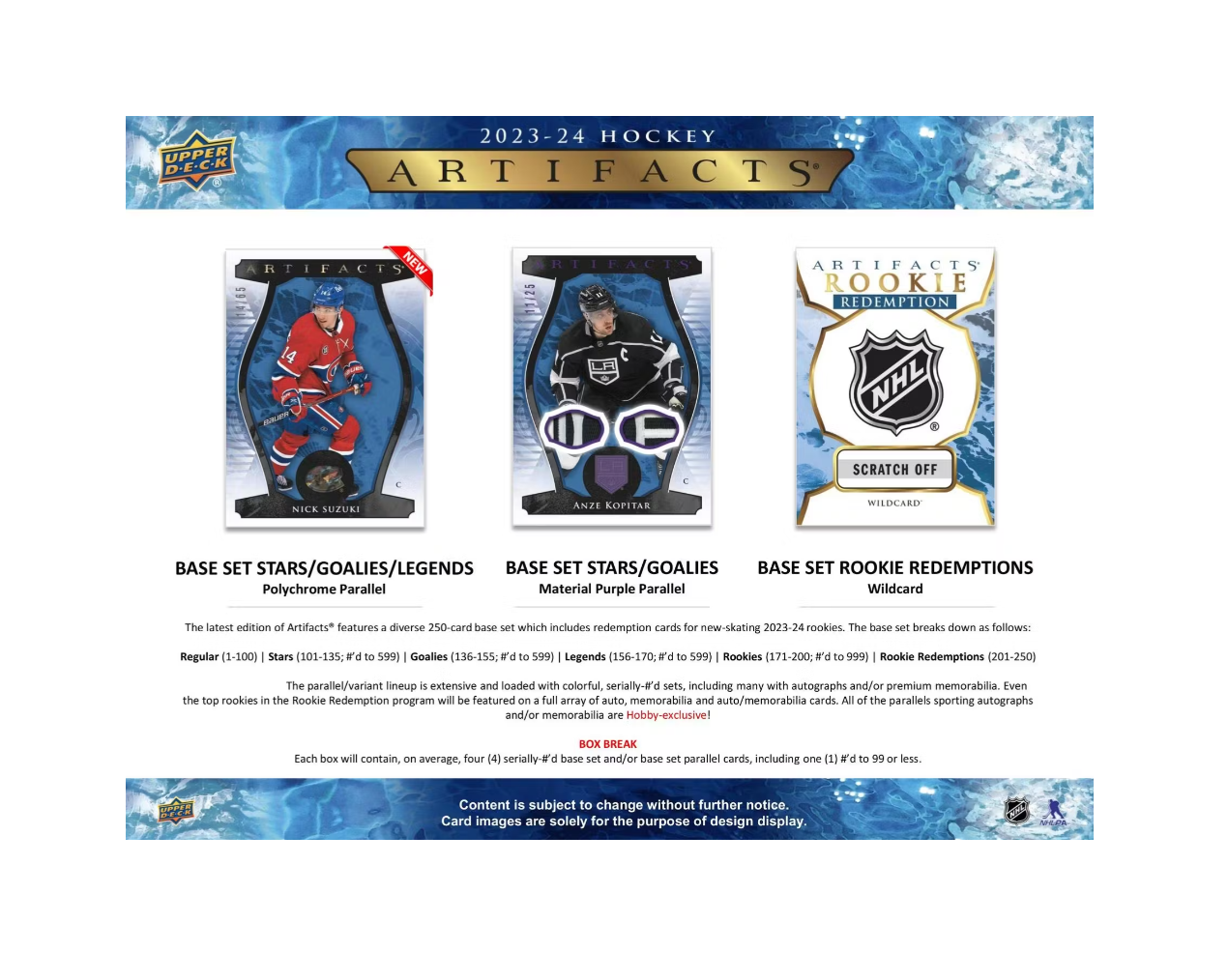 2023-24 Upper Deck Artifacts Hockey Hobby Box