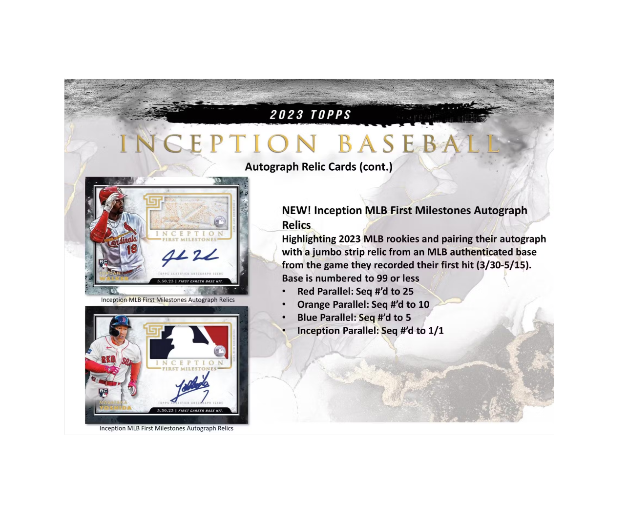 2023 Topps Inception Baseball Hobby Box