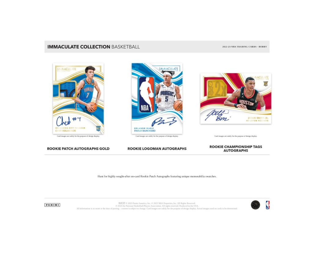 2022-23 Panini Immaculate Collection Basketball Hobby Box