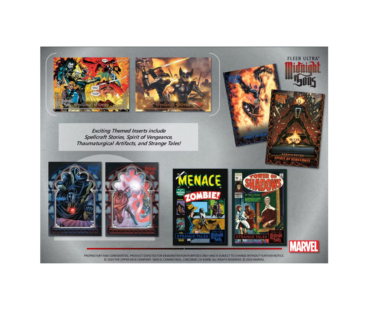 2023 Fleer Ultra Marvel Midnight Sons Hobby 12-Box Case