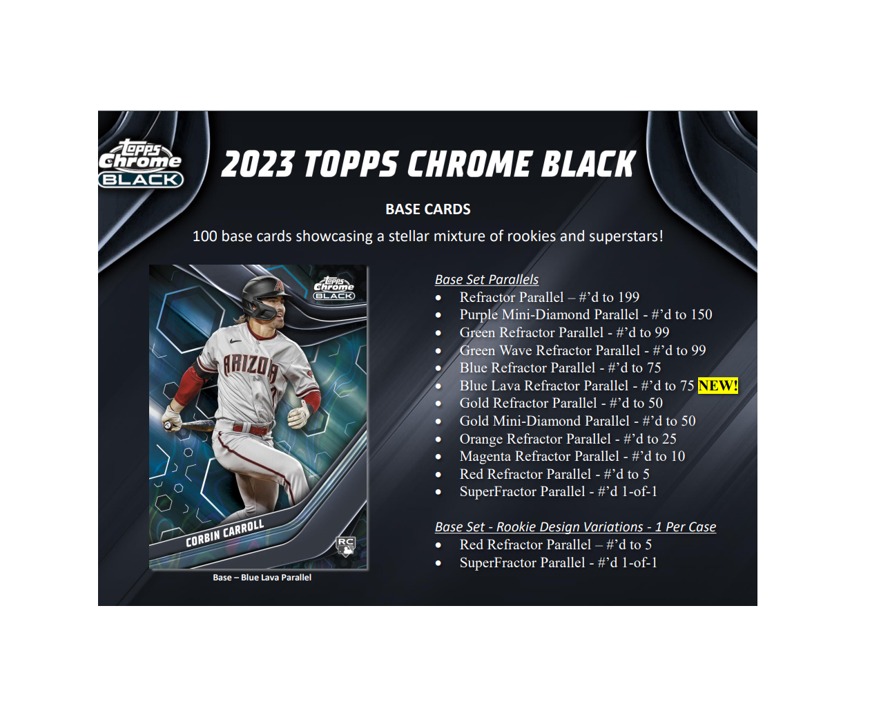 2023 Topps Chrome Black Baseball Hobby Box