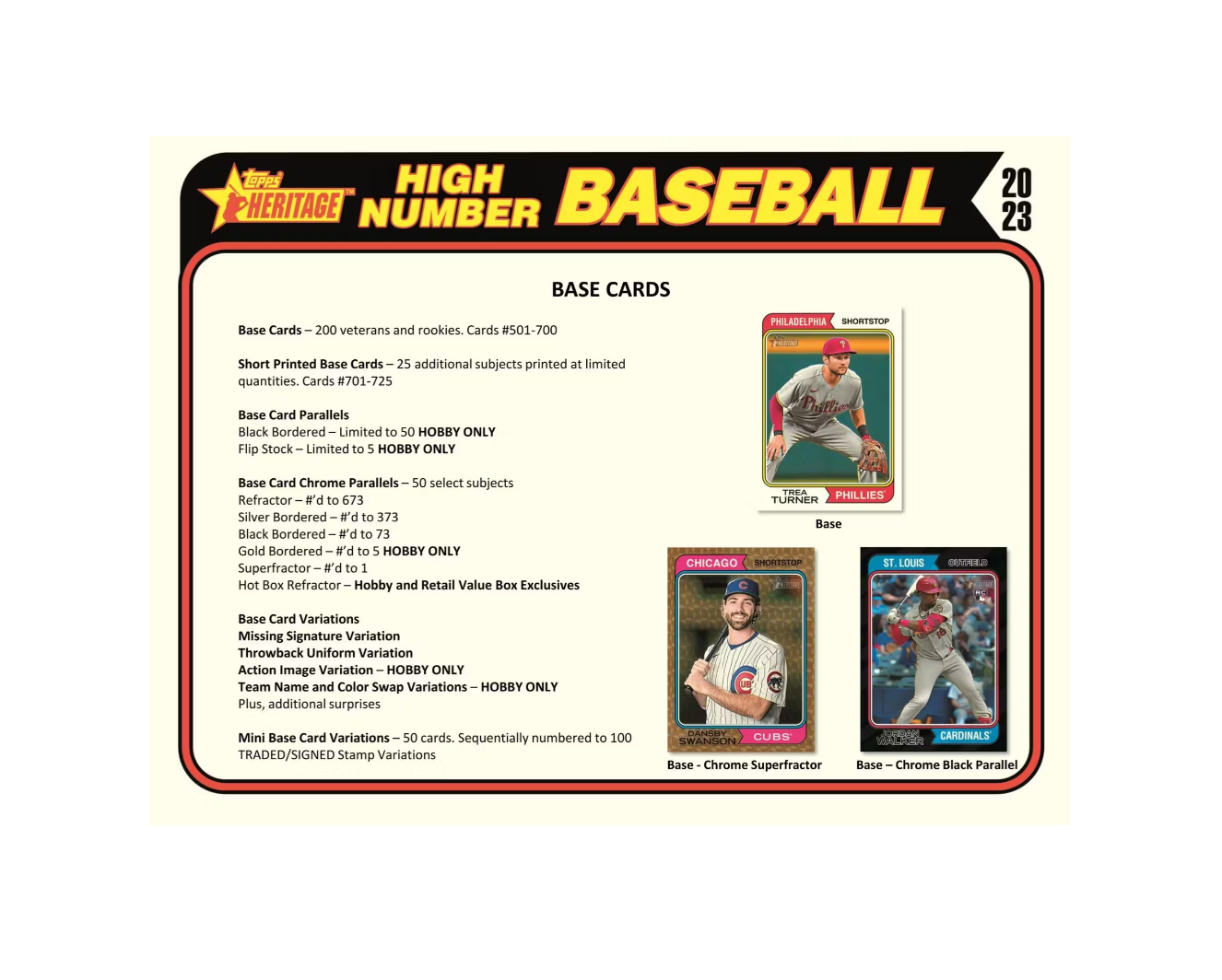 2023 Topps Heritage High Number Baseball Hobby Box