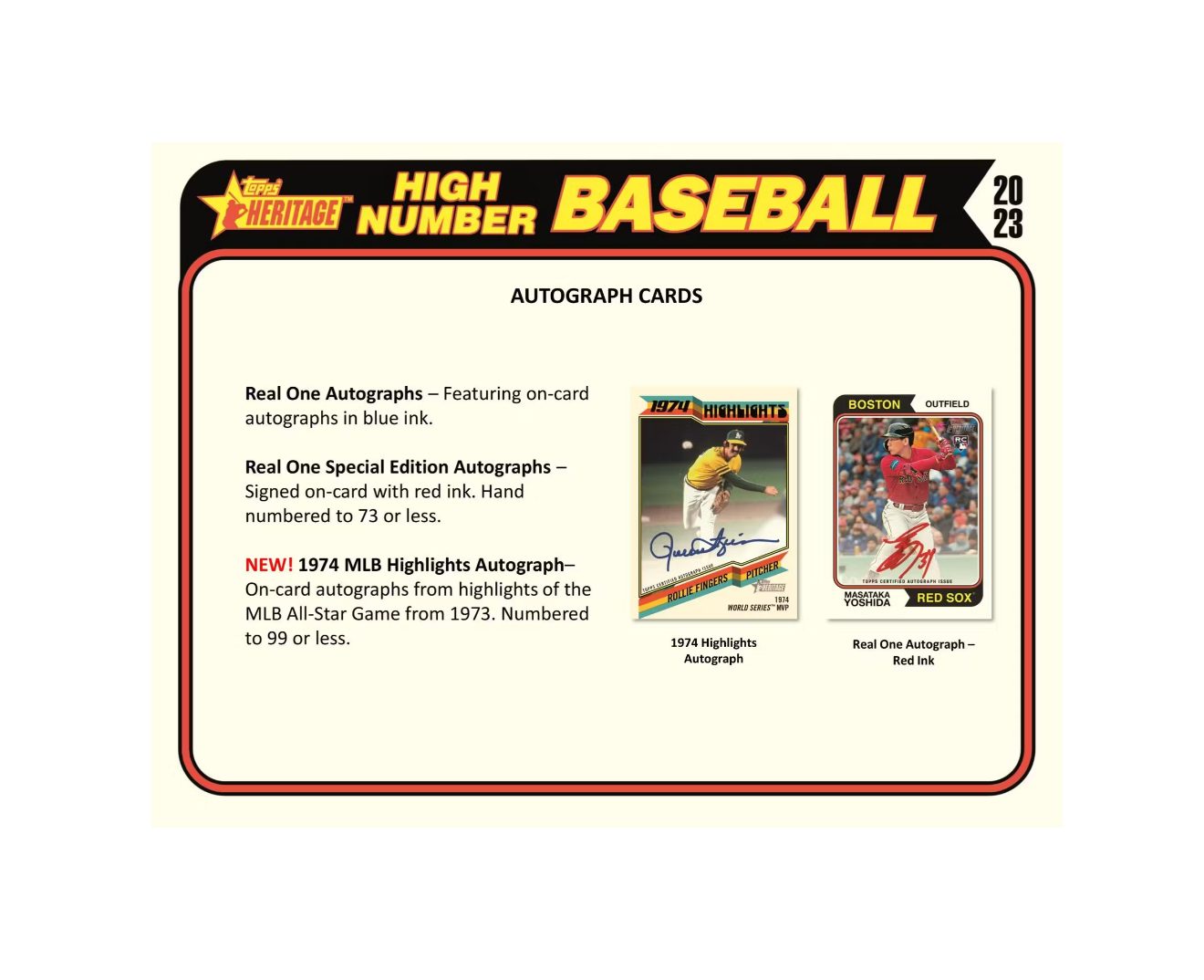 2023 Topps Heritage High Number Baseball Hobby Box