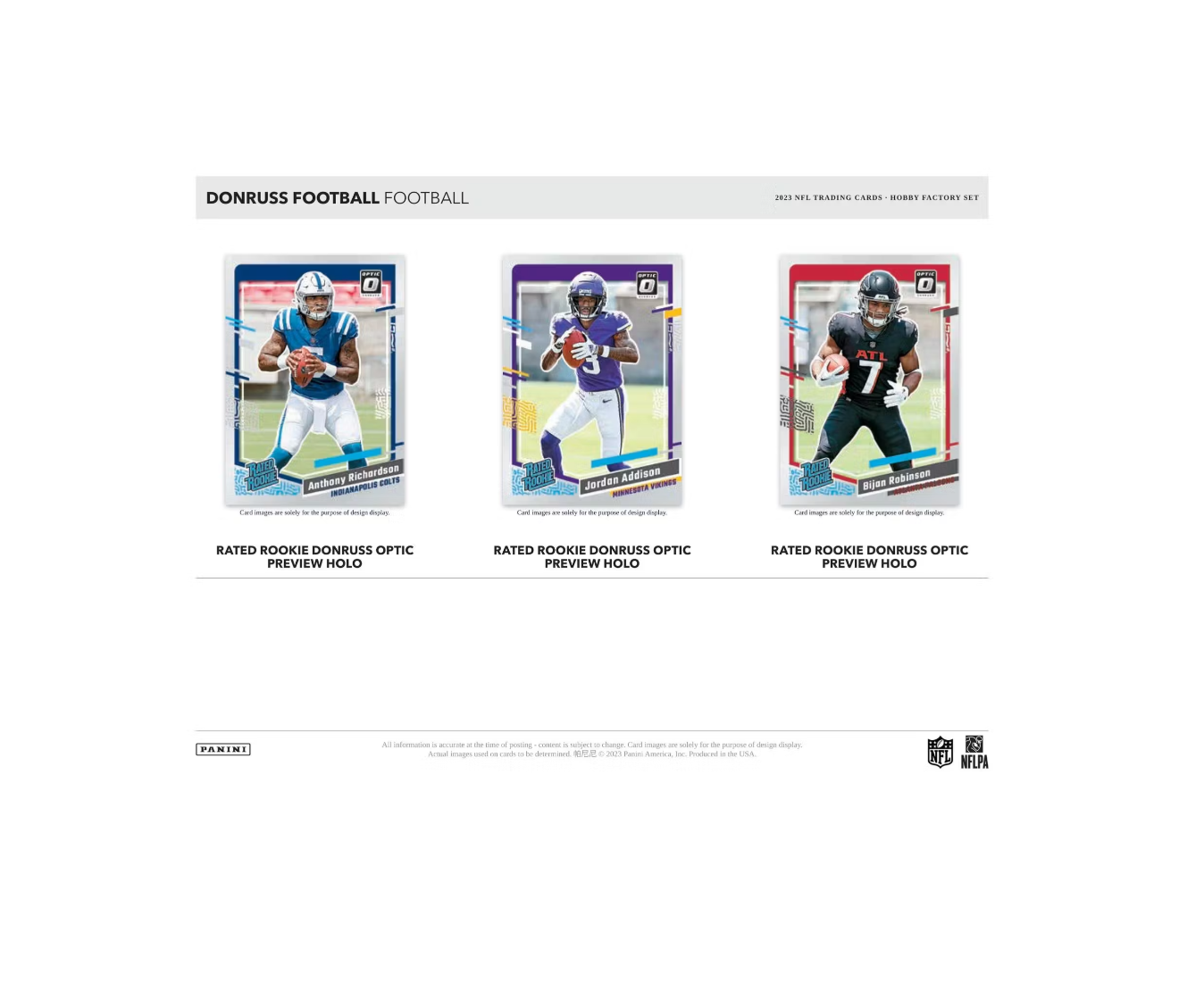 2023 Panini Donruss Football Factory Set