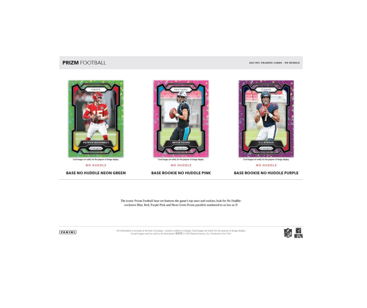 2023 Panini Prizm No Huddle Football Hobby Box