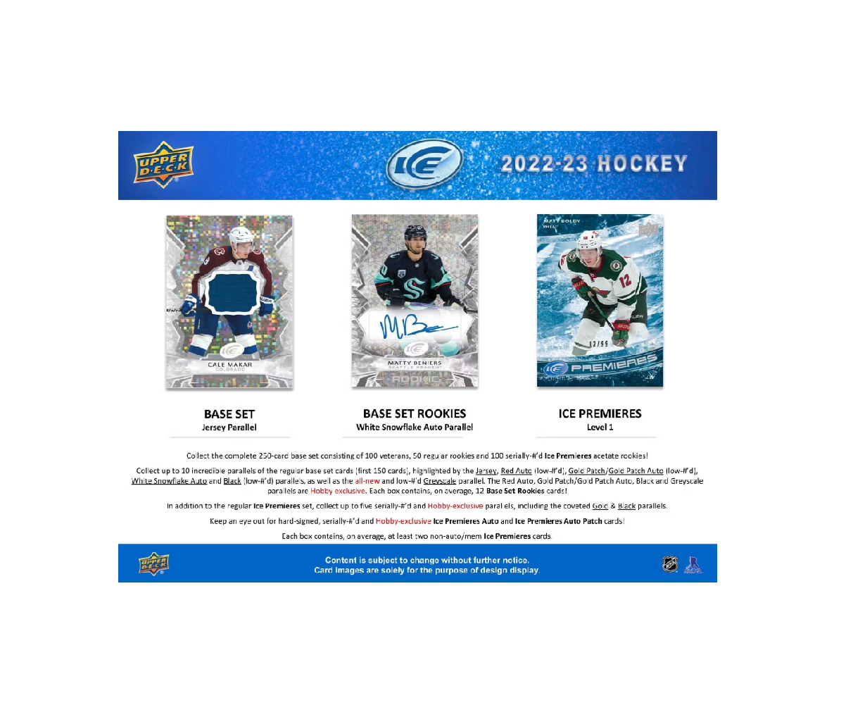 2022-23 Upper Deck Ice Hockey Hobby Box