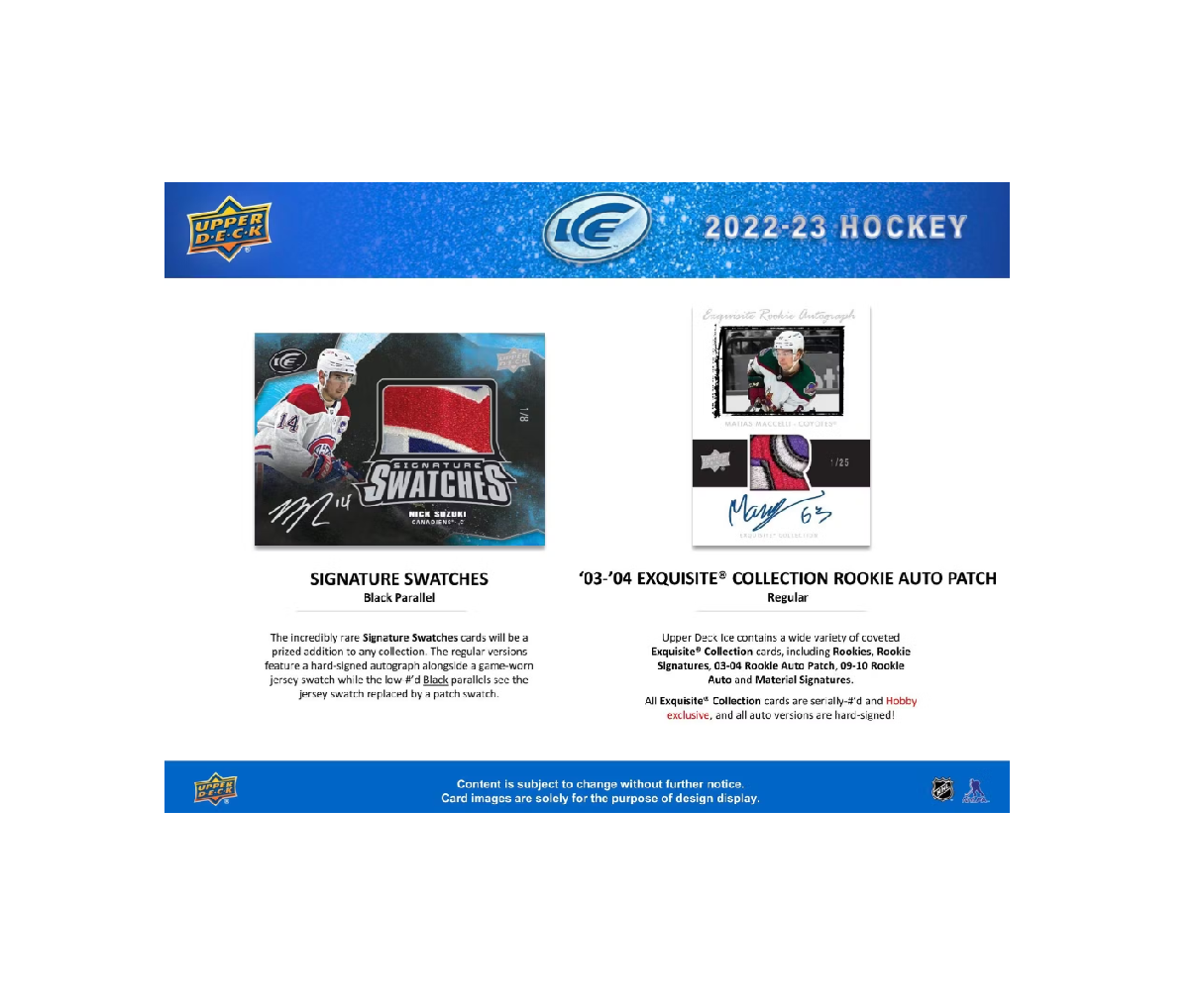 2022-23 Upper Deck Ice Hockey Hobby 12-Box Case