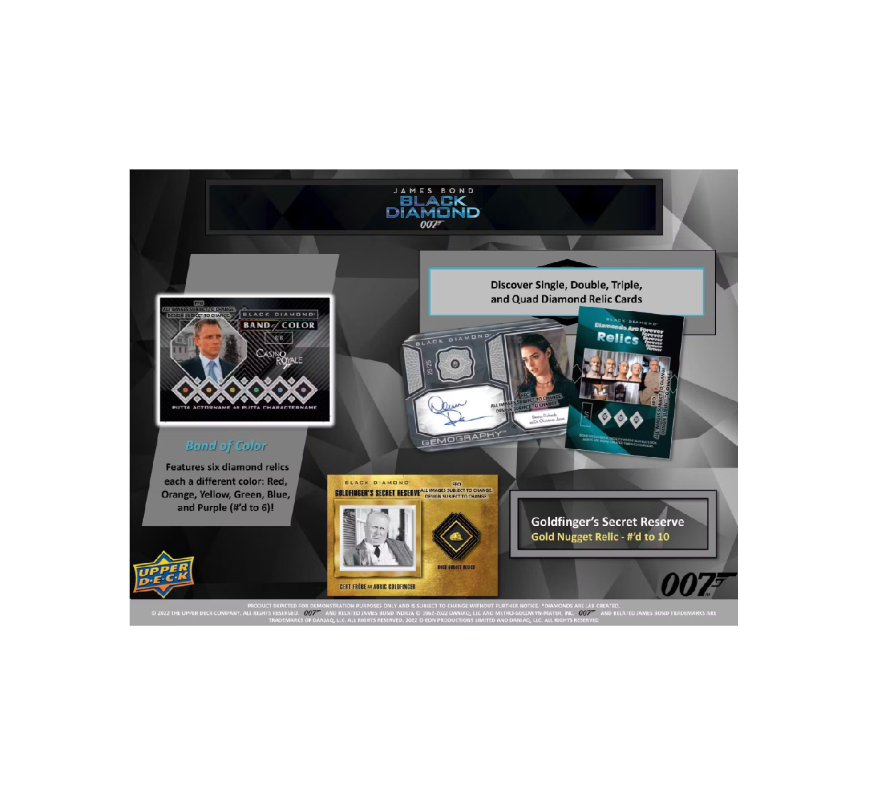 2023 Upper Deck James Bond 007 Black Diamond Hobby 10-Box Case