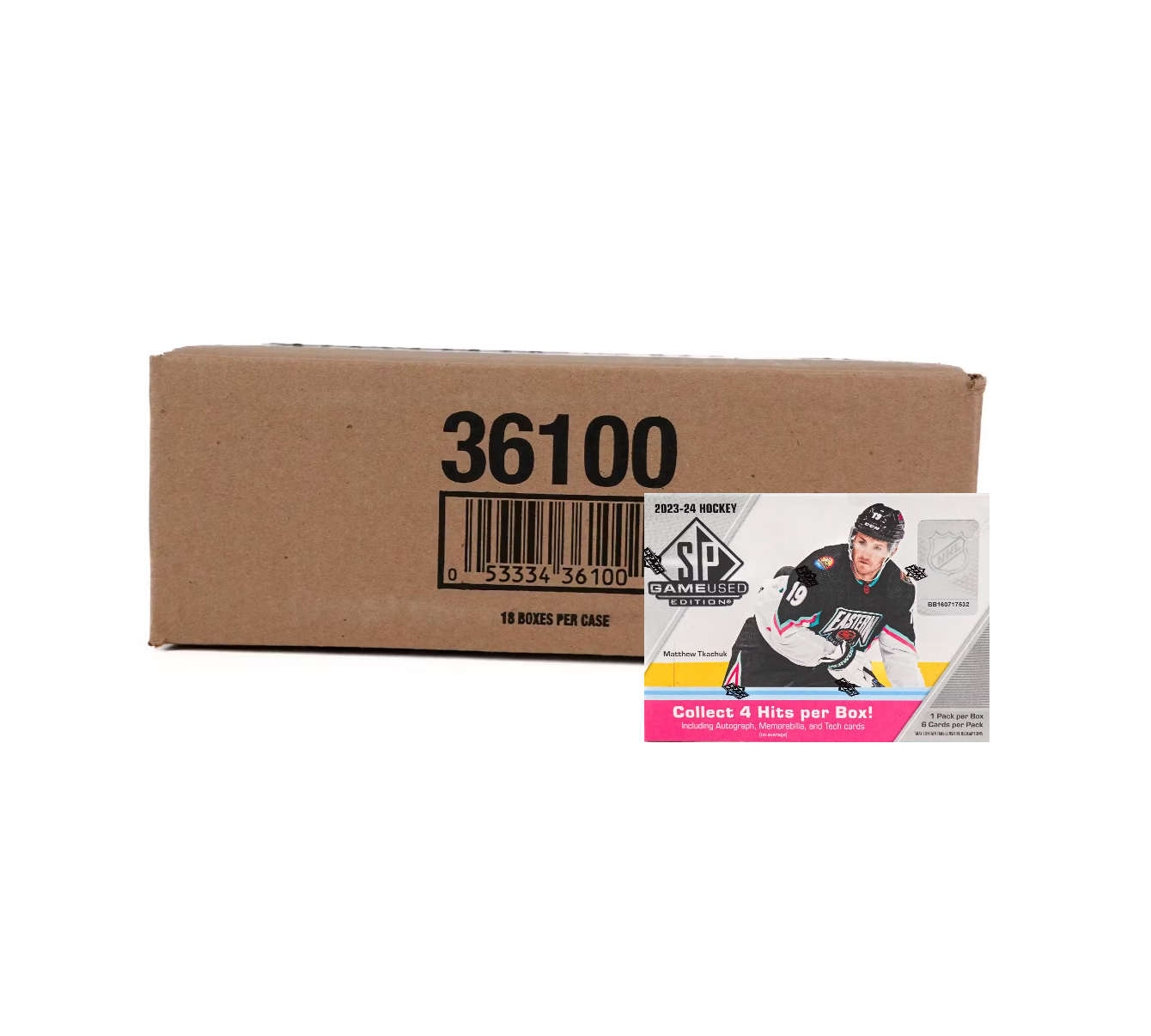 2023-24 Upper Deck SP Game Used Hockey Hobby 18-Box Case