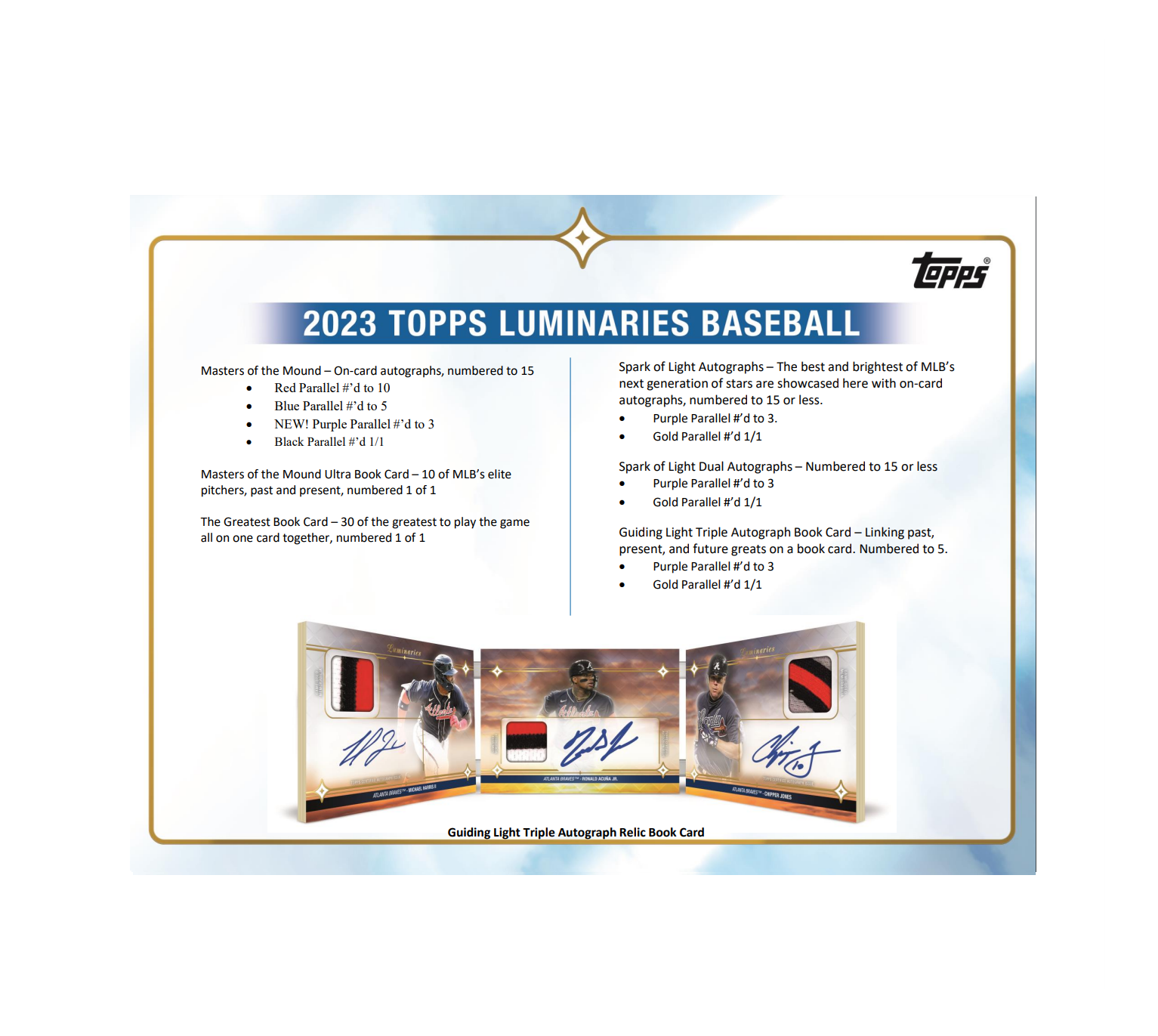 2023 Topps Luminaries Baseball Hobby 12-Box Case